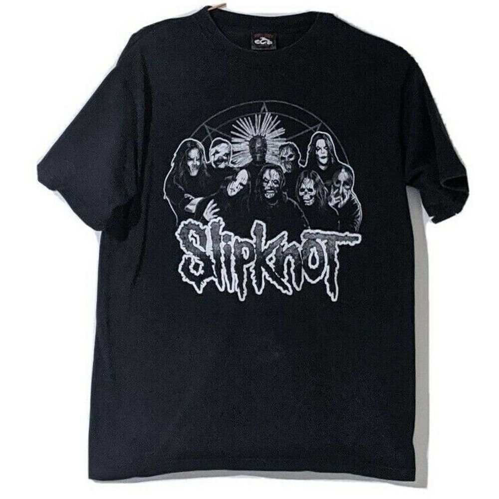 Slipknot Band Tee Black & White Graphic Small Short Sleeve Rock Heavy Metal OCC